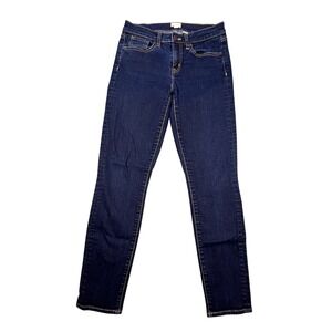 J.Crew Blue Indigo Mid Rise Skinny Jeans Womens Size 25 C9176 FA 16